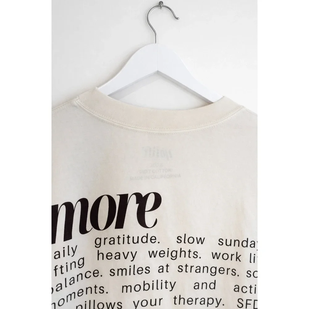 Graphic Text Back Women’s Tee - White - Picture 3 of 8